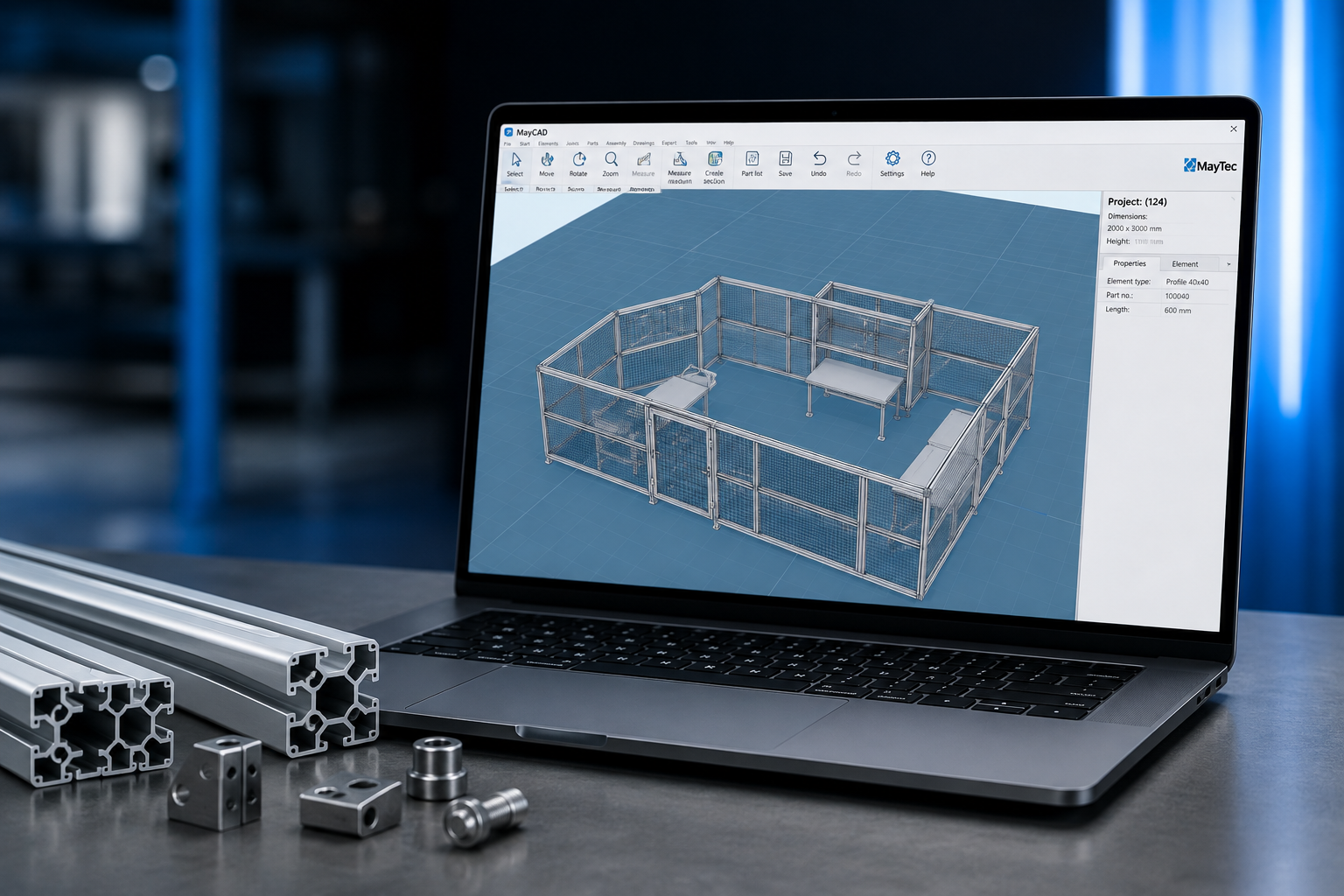 MayCAD aluminium profile planning software